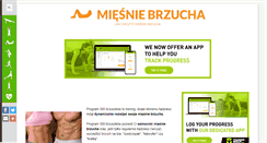 Desktop Screenshot of miesniebrzucha.pl