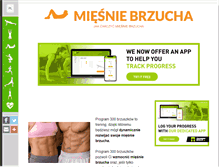 Tablet Screenshot of miesniebrzucha.pl